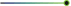 Glowing green line on black backdrop