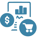E-commerce analytics icon